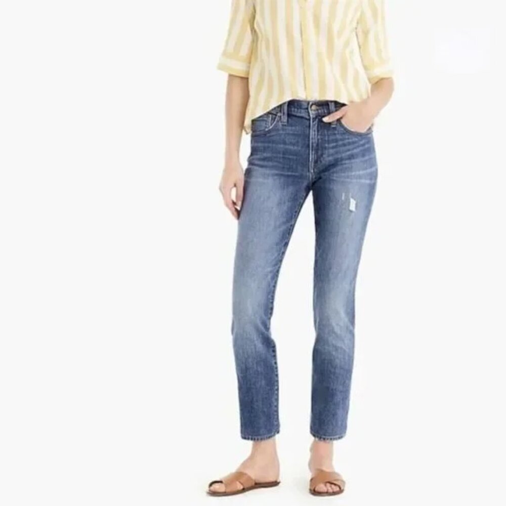J Crew Slim Broken In Boyfriend Jeans Vintage Wash
